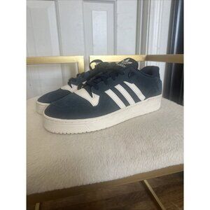 Mismatch Adidas Men Rivalry Low Suede Basketball Sneakers Navy White R 9 L 9.5